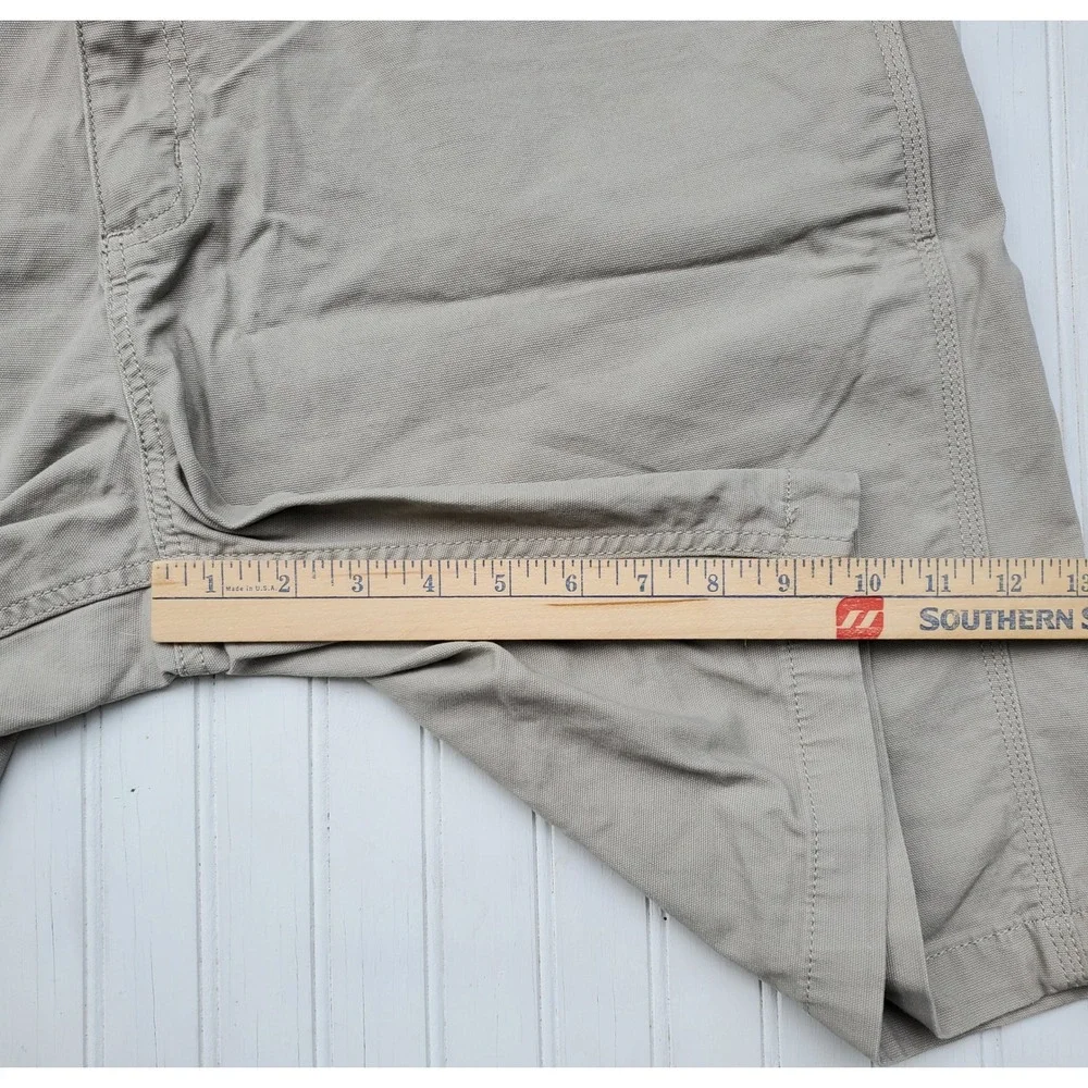Carhartt Mens Rugged Flex Relaxed Fit Canvas Work Shorts 3 Pair Gray Tan Size 42